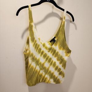 Forever 21 Tie Dye Knit V neck  Tank top Size M